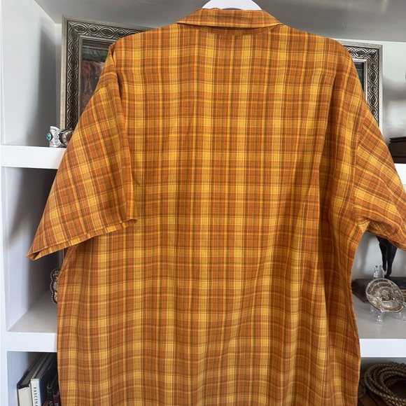 Patagonia Men's Yellow Plaid Button Down Shirt - Picture 2 of 5